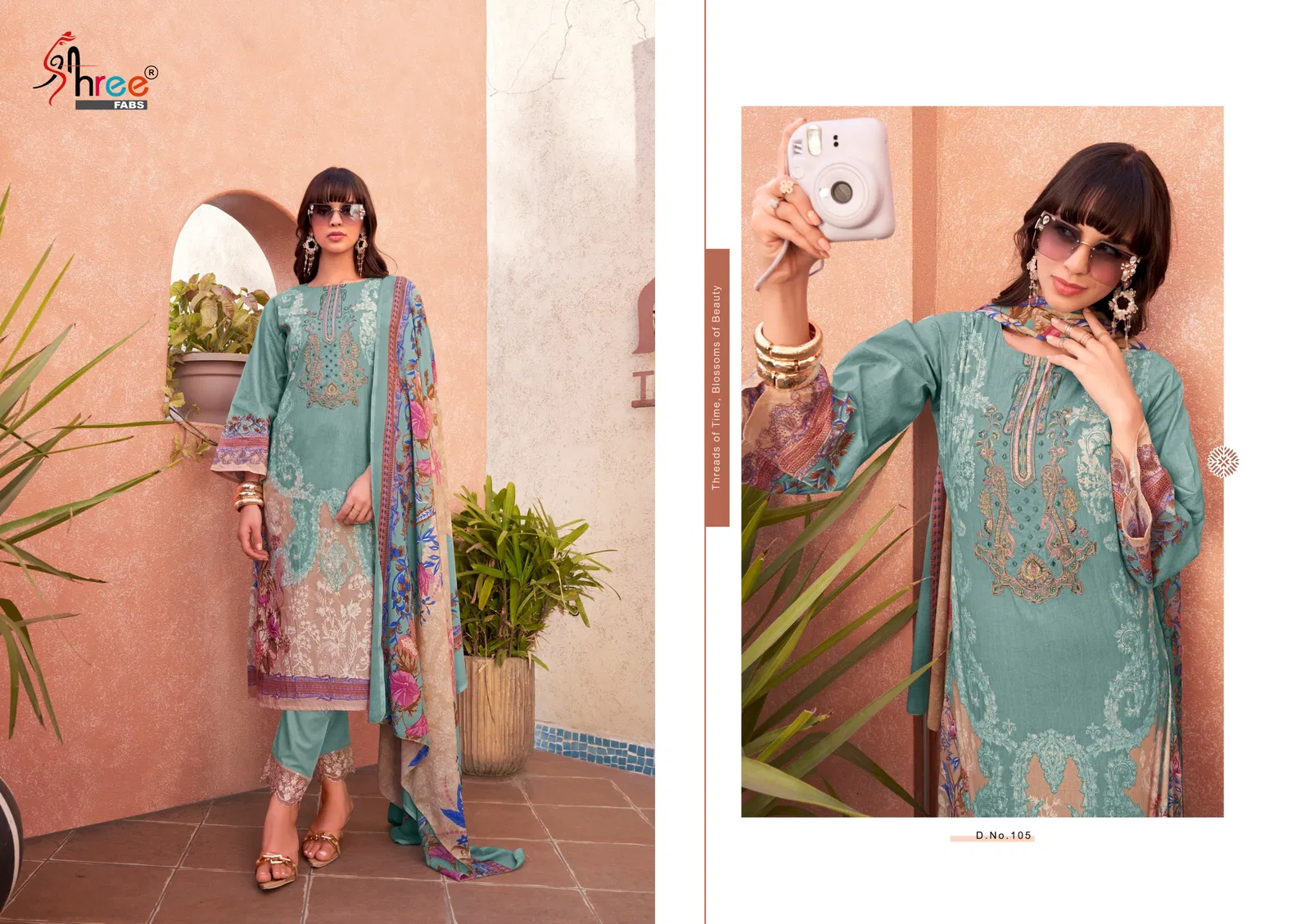 Mashaal Emb Lawn Colletion Vol 1 By Shree Fabs Cotton Salwar Suits Exporters In India